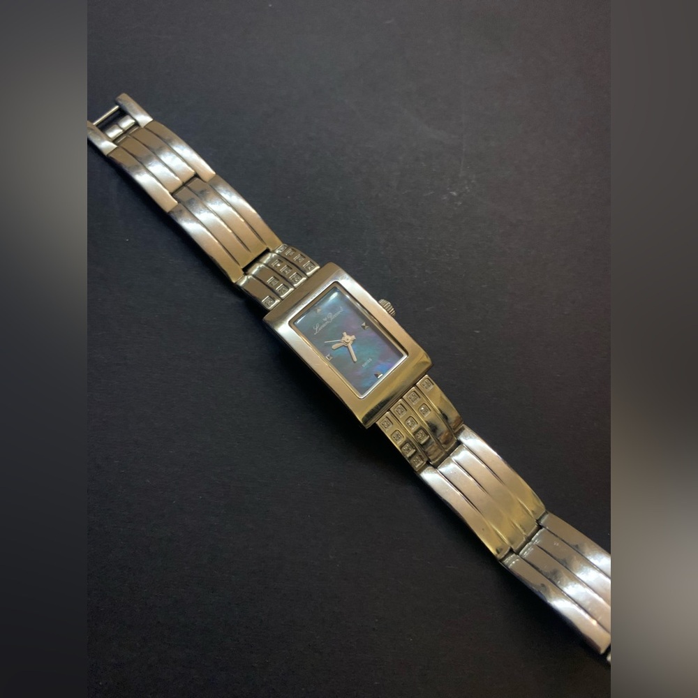 Lucien Piccard watch with mother of pearl and white stones